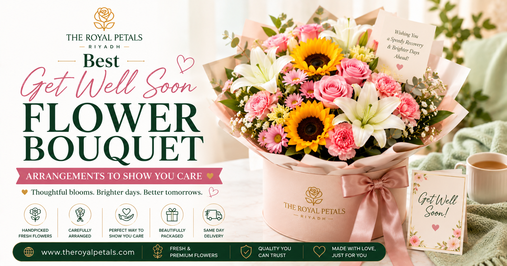 Get Well Soon Flower Bouquet 