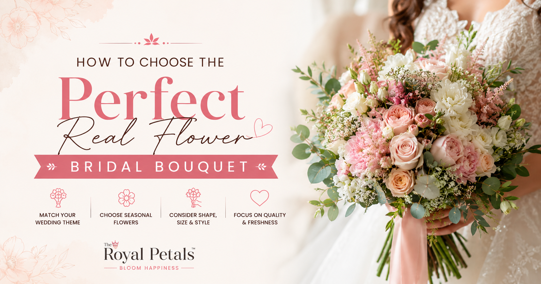 Real Flower Bridal Bouquet