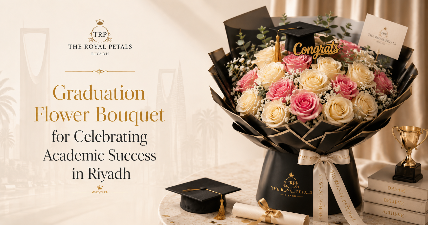 Graduation Flower Bouquet for Celebrating Academic Success in Riyadh