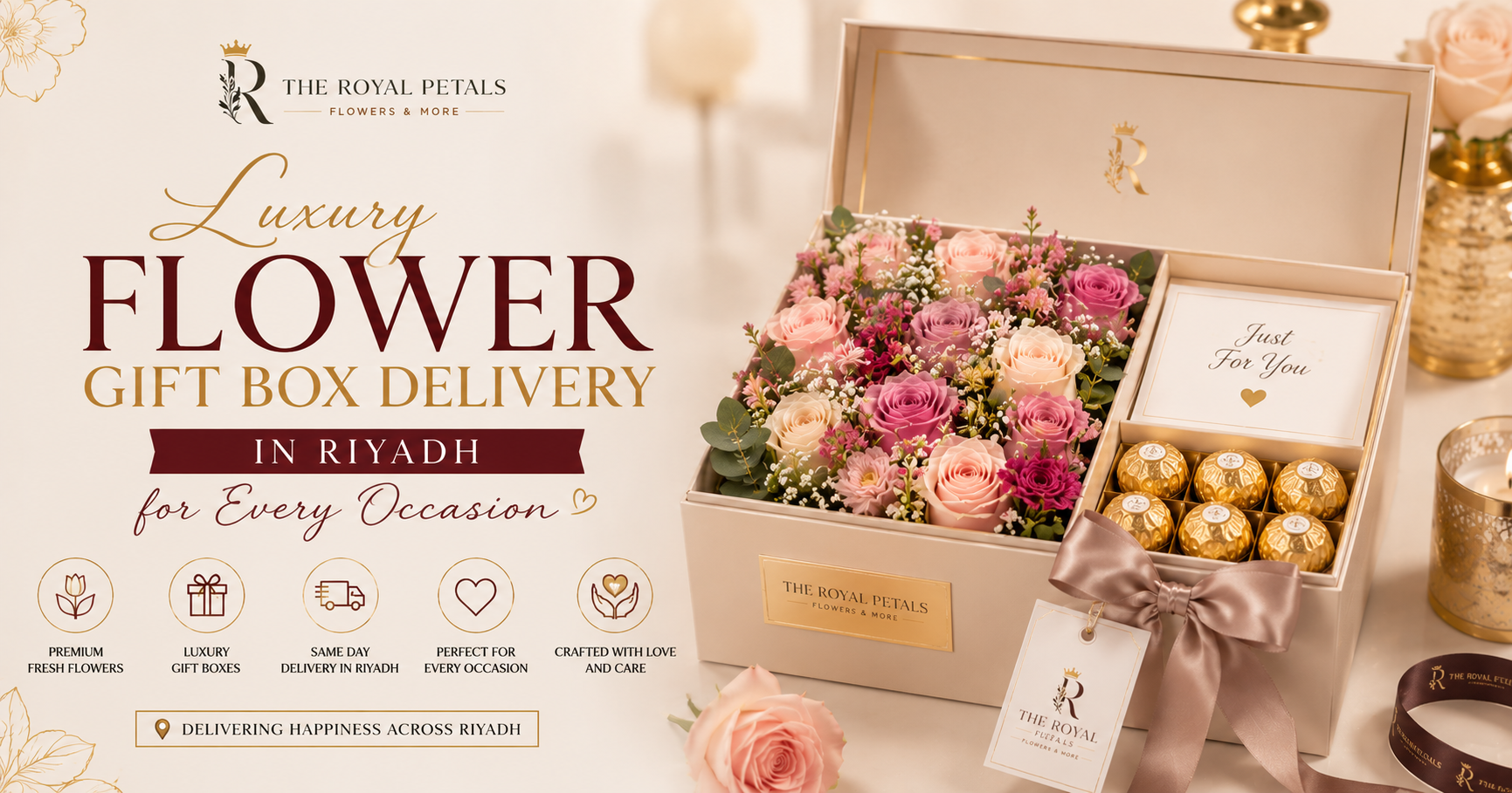 Luxury Flower Gift Box Delivery in Riyadh for Every Occasion
