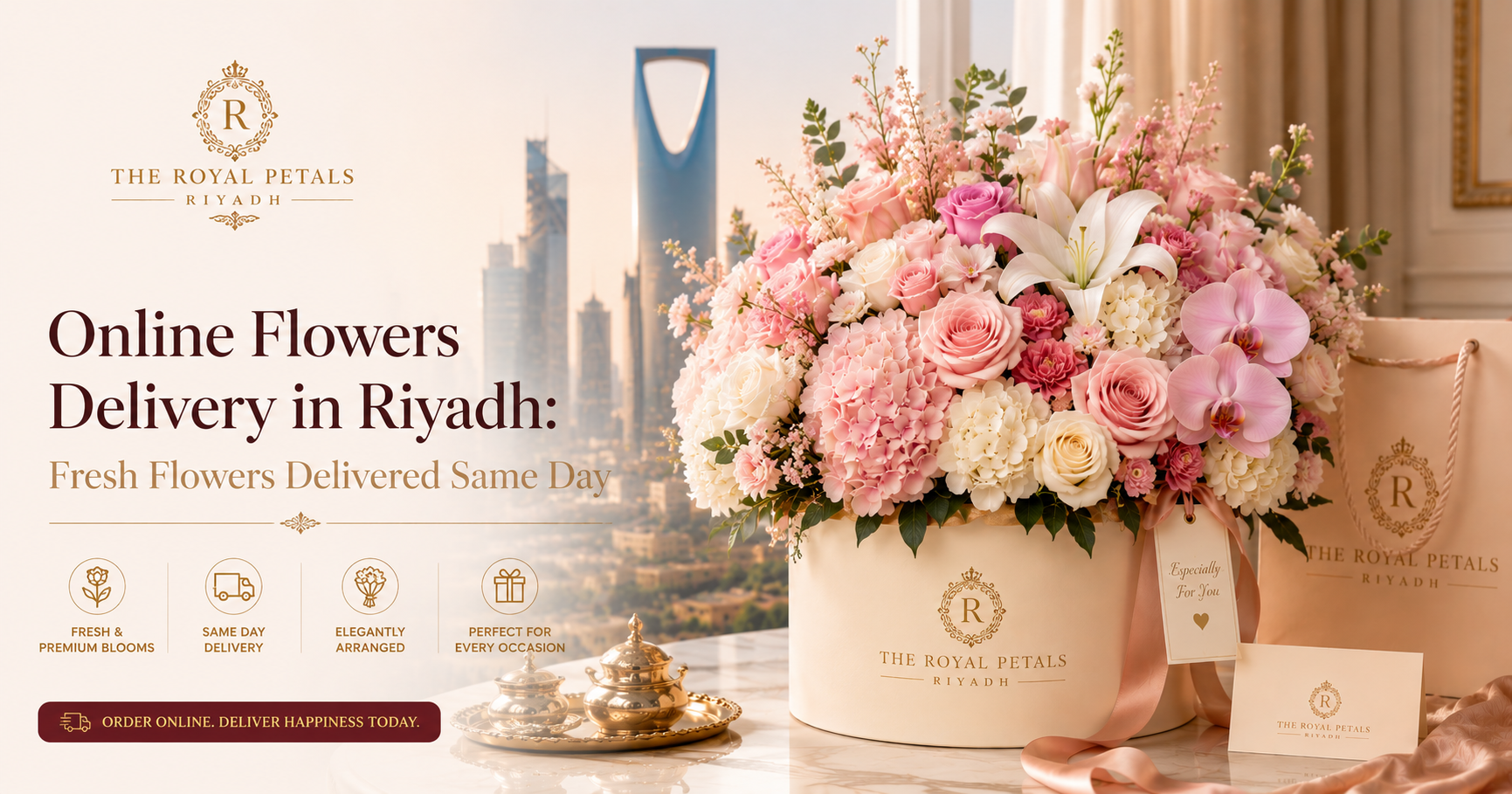 Online Flowers Delivery in Riyadh: Fresh Flowers Delivered Same Day