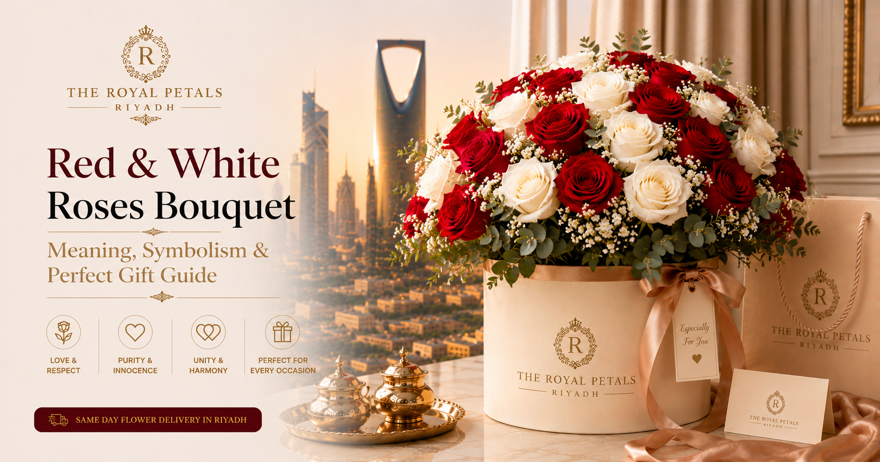 Red and White Roses Bouquet: Meaning, Symbolism &amp; Perfect Gift Guide