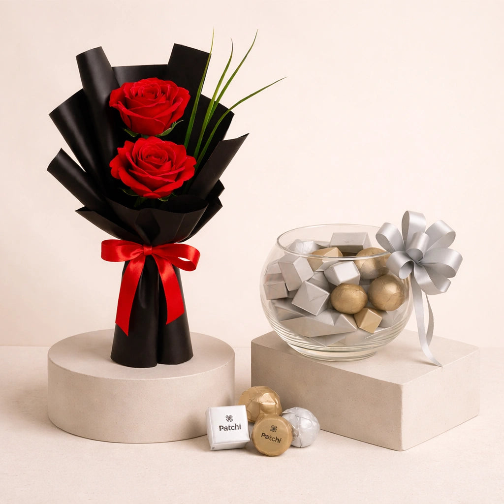 Patchi Rose & Chocolate Luxury Gift