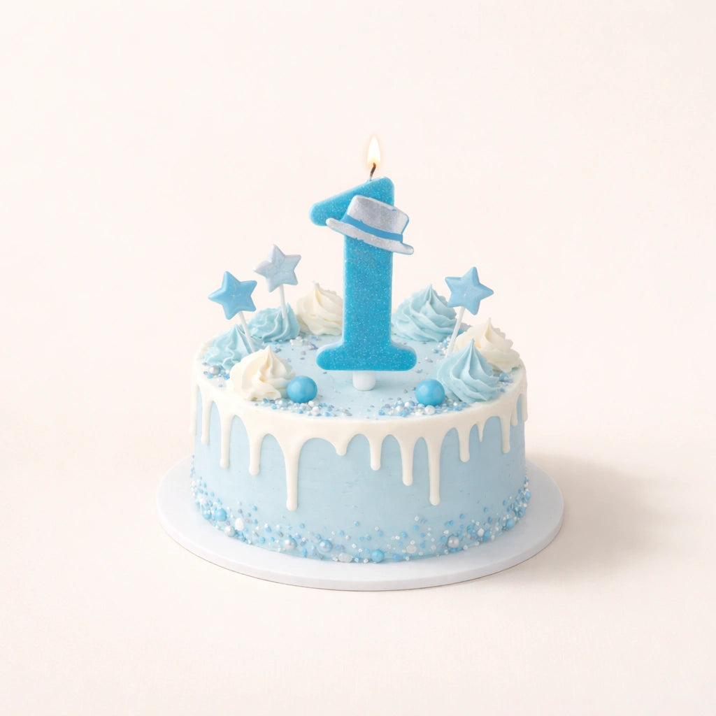 شمعة كعكة عيد الميلاد الأول