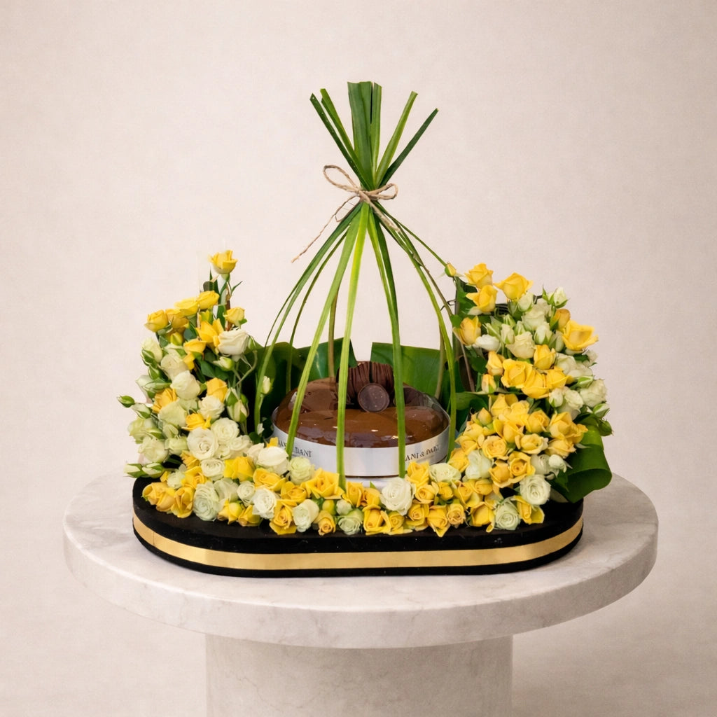 Anni & Danni Floral Celebration Cake