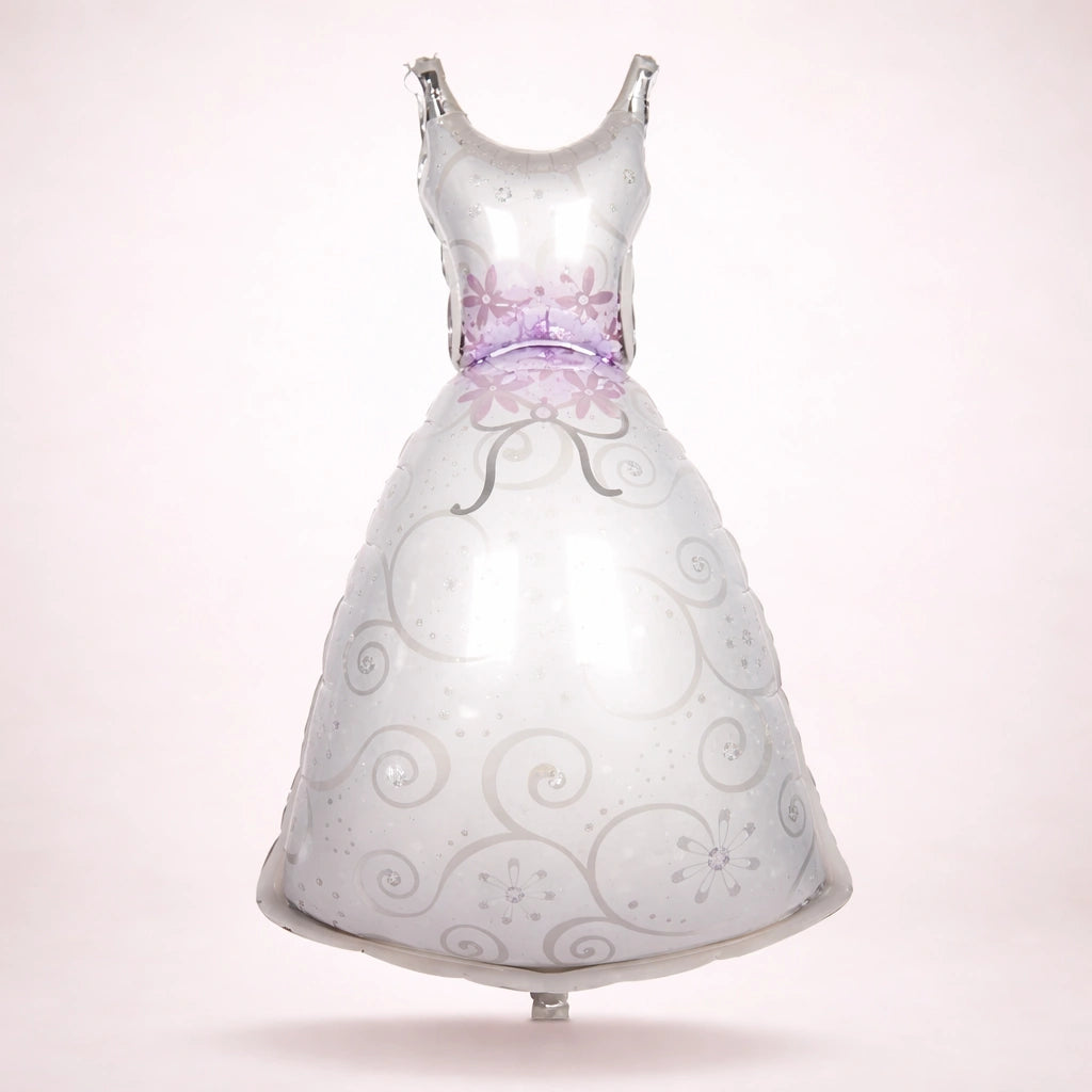 Elegant Bridal Dress Foil Balloon