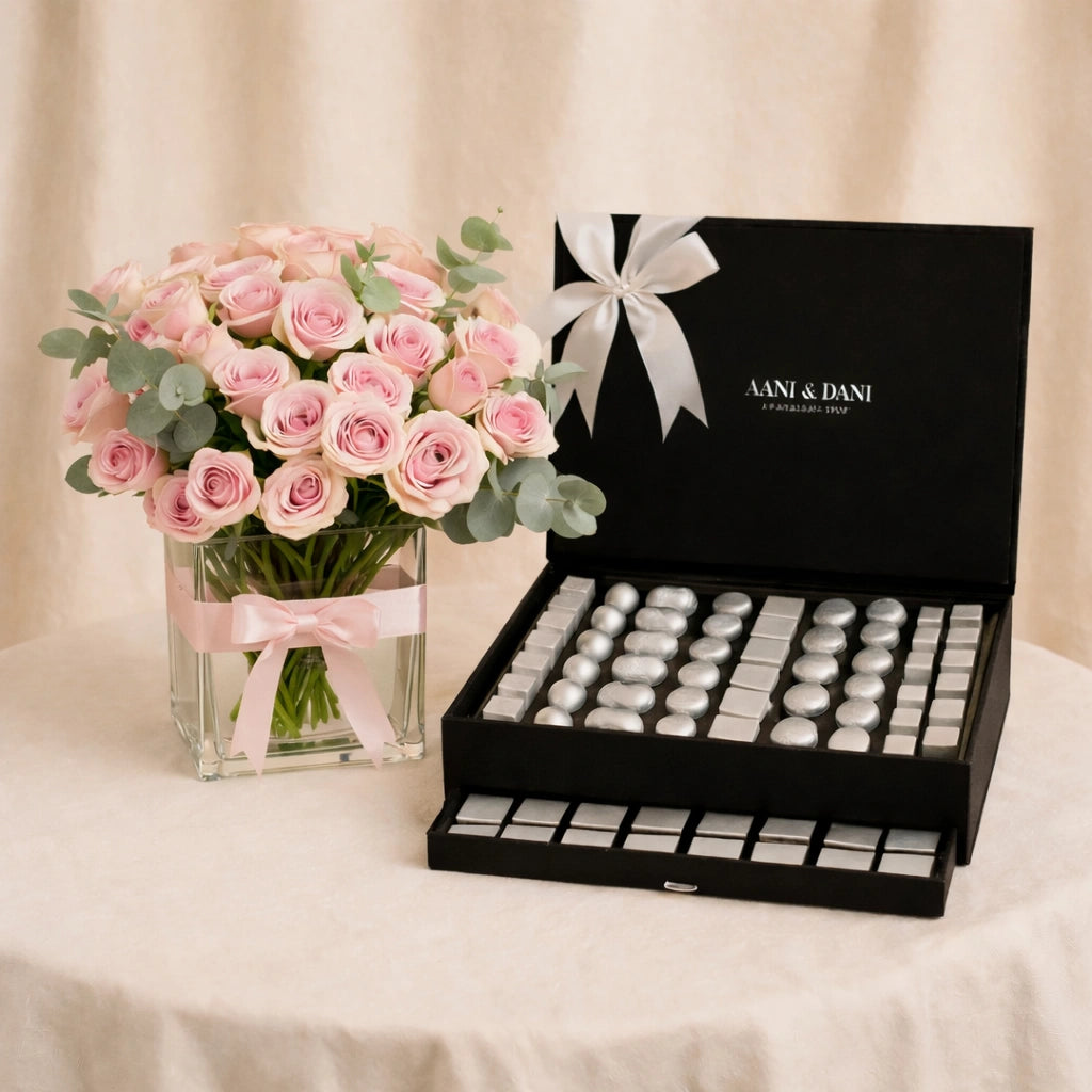 Anni & Danni Luxury Rose & Chocolate Gift Set
