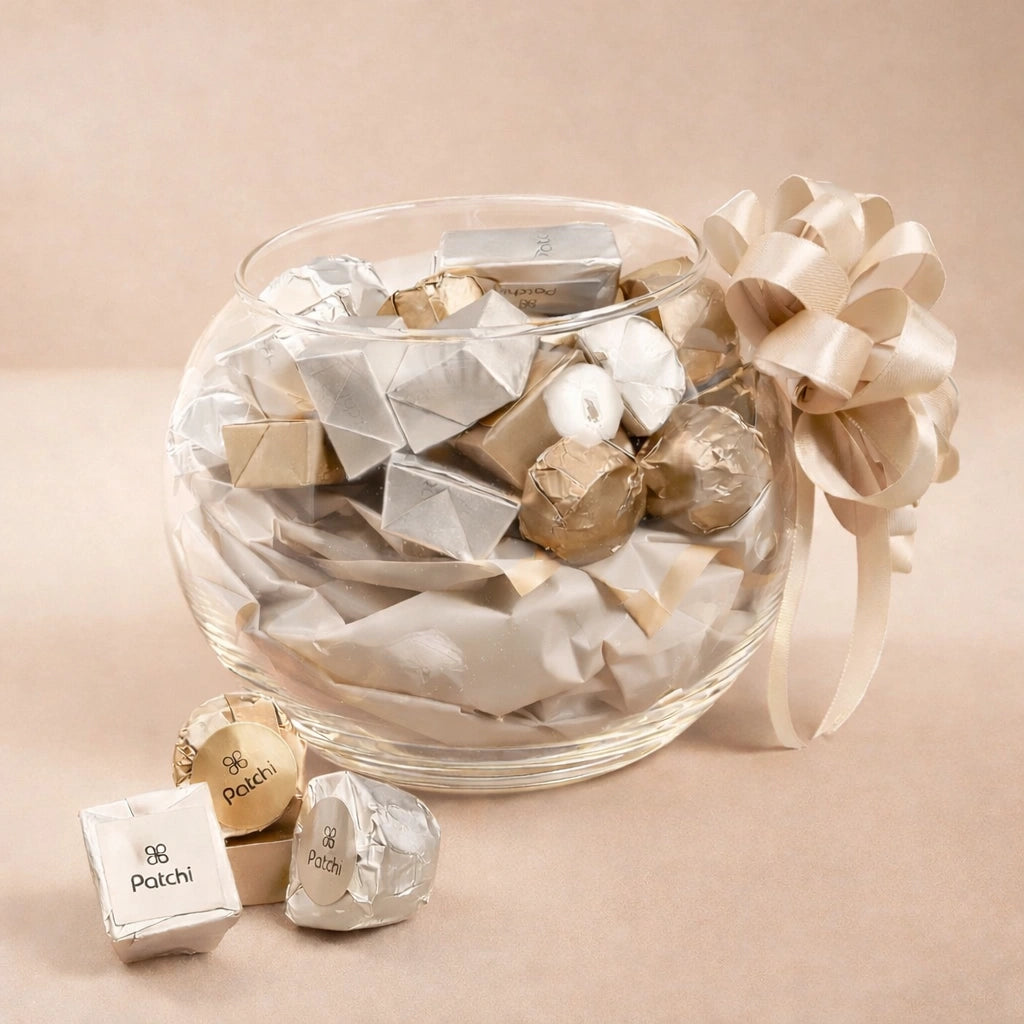 Patchi Luxury Chocolate Glass Bowl