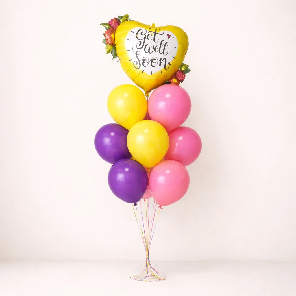 باقة بالونات للتمني بالشفاء العاجل