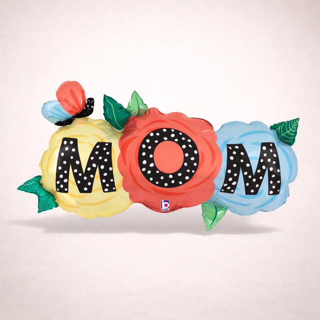MOM Floral Foil Balloon