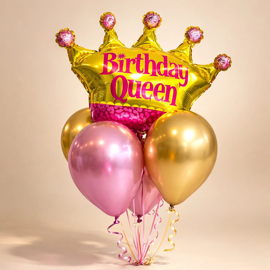 مجموعة بالونات تاج ملكة عيد الميلاد