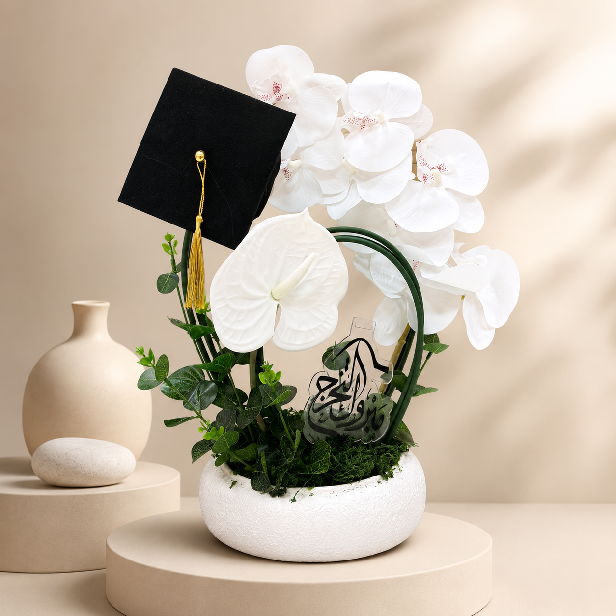 White rose Orchid Graduation