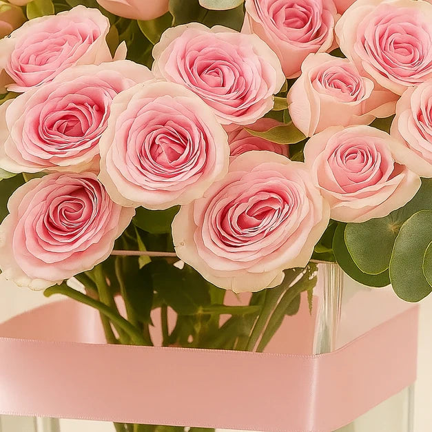 Blush Rose Elegance Vase Arrangement