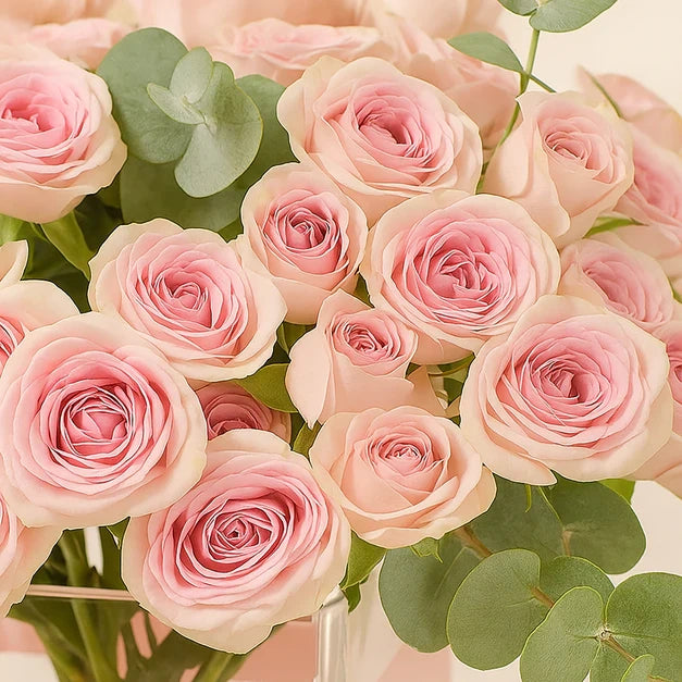 Blush Rose Elegance Vase Arrangement