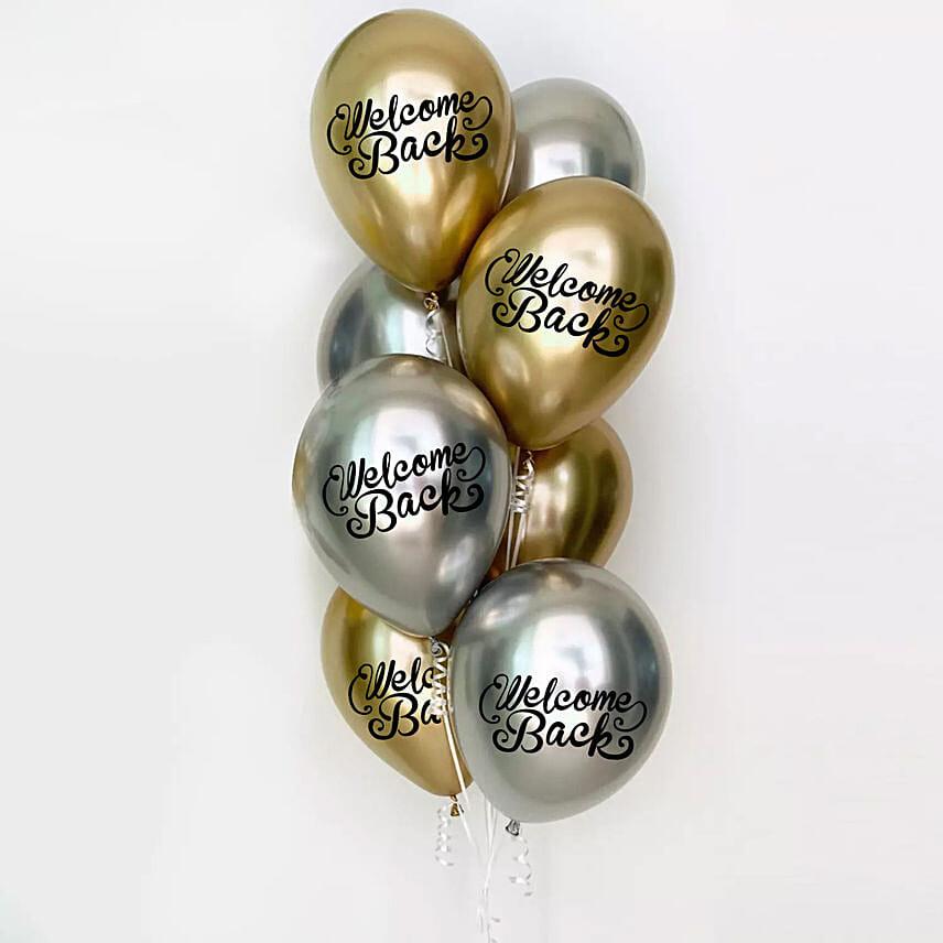 Welcome Back Helium Foil Balloon |Colorful Stars Party Balloon