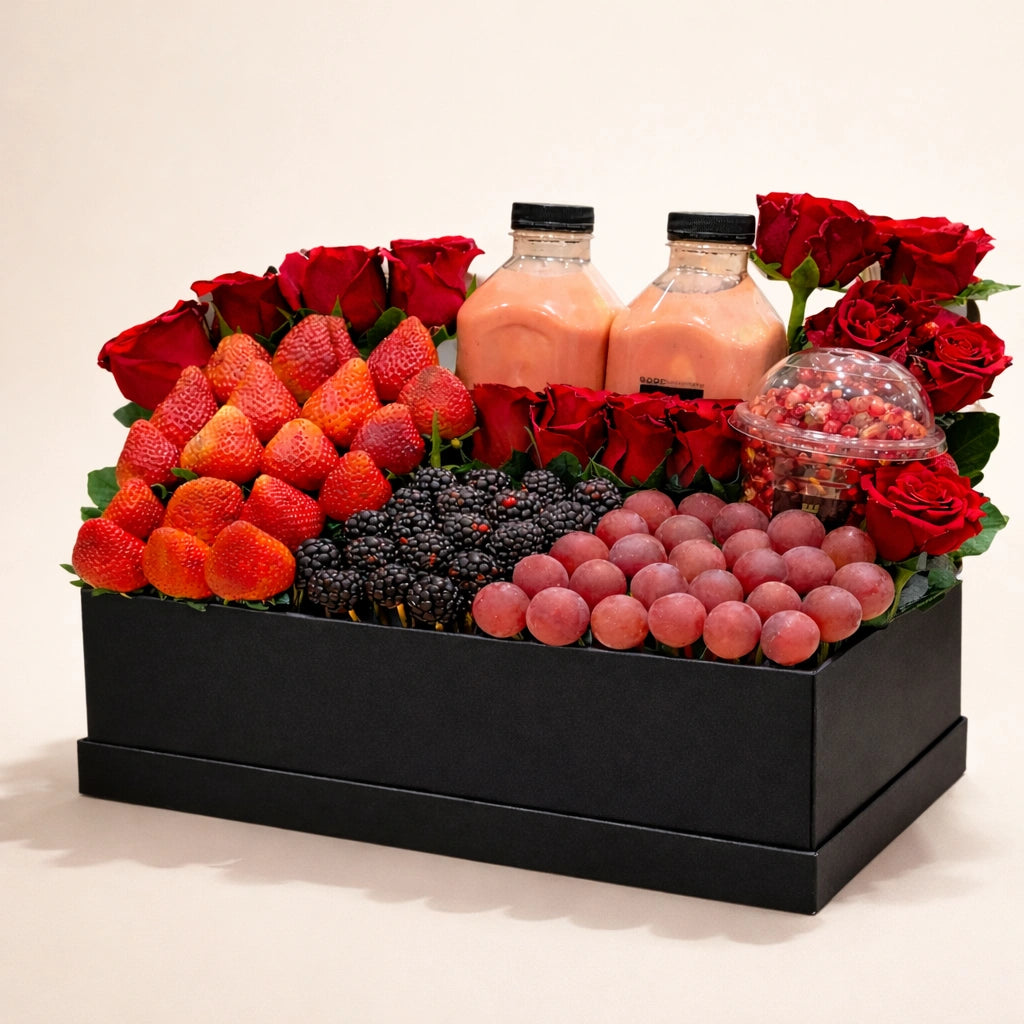 Royal Black Fruit & Rose Luxury Box