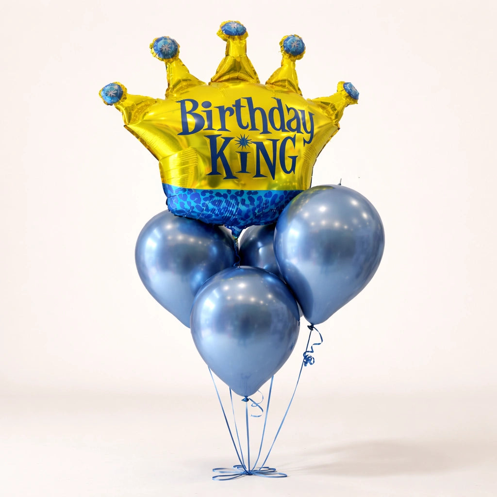 مجموعة بالونات تاج الملك الملكي لعيد الميلاد
