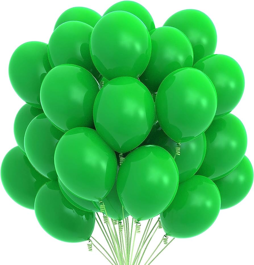 National Day Green Balloon Set(10)